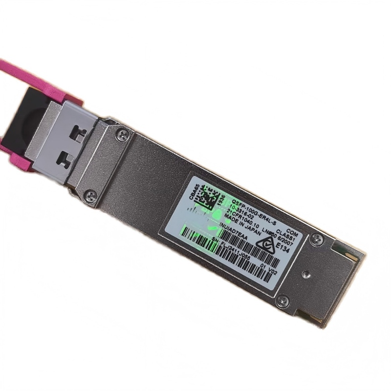 Cisco QSFP-100G-ER4L-S 100GBASE-ER4 Lite QSFP28 Optical Transceiver 40km SMF Duplex LC DOM Hot-Swappable