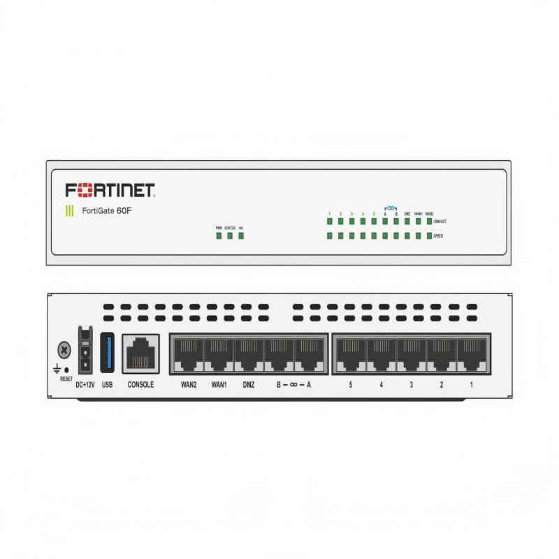 fortinet fg 60f fortigate 60f next generation firewall secure sd wan appliance