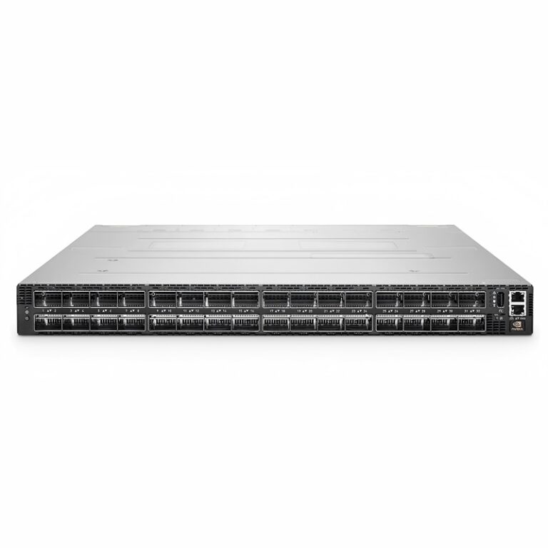 Mellanox MQM9790-HS2F Quantum-2 NDR InfiniBand Switch 64×400Gb/s OSFP 1U Rack-Mount P2C Airflow Unmanaged