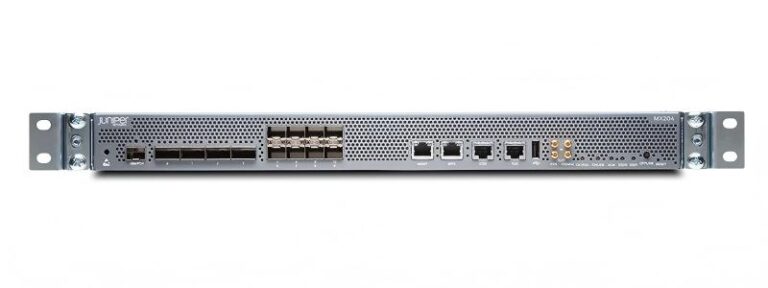 Juniper MX204-HW-BASE Universal Router 8×10GbE SFP+ 4×40/100GbE QSFP28 400Gbps Throughput Junos OS Base AC Powe