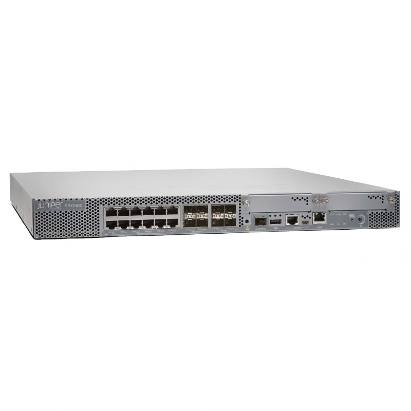 juniper srx1500 sys jb ac 1u services gateway 16×1gbe rj45 + 4×10gbe sfp+ 9gbps firewall junos os base ac power